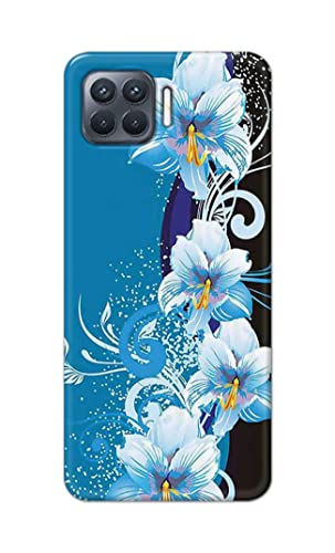 Image of PRINTFIDAA Beautiful Floral Design Printed Designer Hard Case for Oppo F17 Pro Back Cover -(e) RPM1006