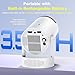 Mini Projector with Built-in Rechargeable Battery for Outdoor, Portable Projector with WiFi and Bluetooth, 4K Projector for Bedroom, Smart Projector Compatible with iphone/TV Stick/HDMI/USB/Laptop