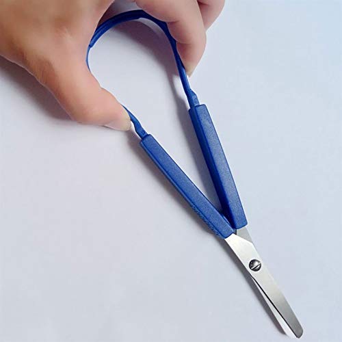 Bastelschere, Schlaufenschere for Kinder, Jugendliche, Erwachsene, bunt, leicht zu greifende Mini-Schlaufenschere, adaptives Design, Schneiden for kleine Hände, 20,3 cm große Bastelschere