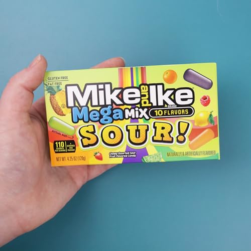 Mike and Ike Mega Mix Sour, Dulces de Frutas, Pack 3 miniatura 5