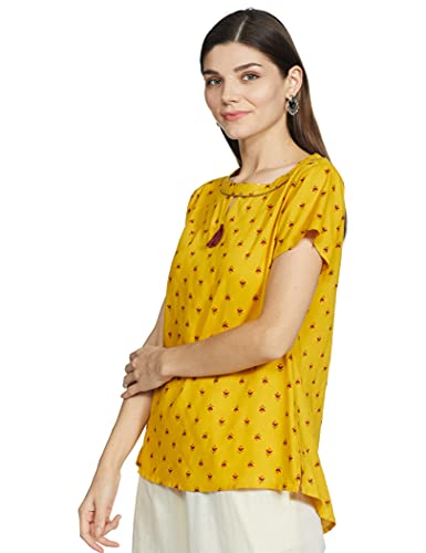 Image of Easybuy Women's Regular Kurta (PA21LI02FE Yellow XS)