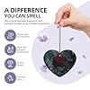 Phayah Winter Roses With Snow Pattern Lavender Scent Car Air Freshener Heart Shape Card Hanging Hanging Scented Card 6 Pcs For Cars Closet Drawer #4
