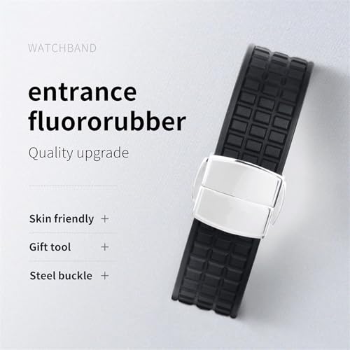 Soft Fluororubber Watch Band For Philippe Aquanaut 5067A-001 Bracelet FKM Accessories For Patek Strap4