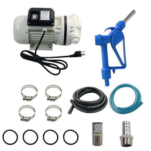 Image of SWANGE 10GPM DEF Transfer Pump Kit, 110V 550W Self-Priming, w /DEF Nozzle, for Truck Tractor Farm Urea /DEF Fluid Transfer Solution
