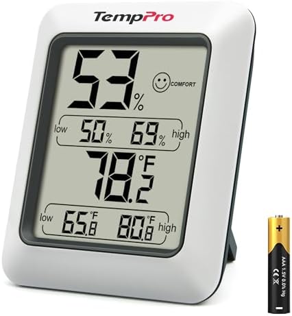TempPro TP50 Digital Hygrometer Indoor Thermometer Room Thermomet...