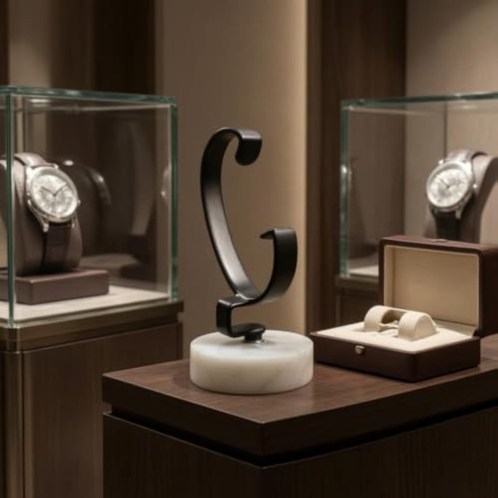 Detachable Watch Display Stand with Marble Base