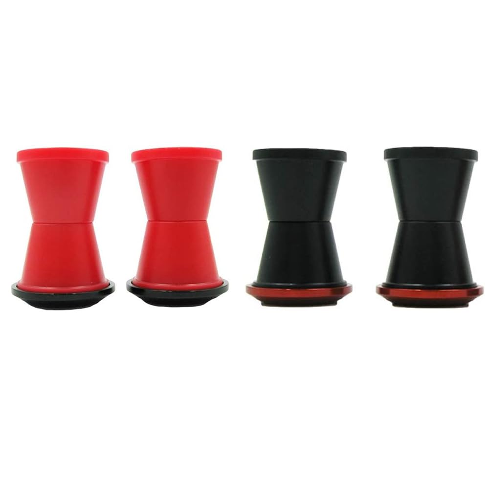 Riloer 1 set di boccole di montaggio per manubrio moto, Compatibile con KXF, CRF, YZF, RM, Dirt, Pit, Off-road, biciclette, moto, nero/rosso