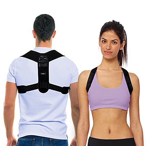 BRANFIT, Corrector de postura y soporte de espalda para mujeres y hombres por BRANFIT, figura 8, soporte de clavícula es ideal para soporte de hombro, alivio del dolor de espalda y cuello