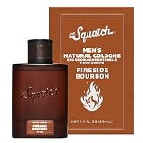 Dr. Squatch Natural Cologne for Men - Scent-Lock Technology and Sustainably-Sourced Ingredients - Fireside Bourbon Cologne (1.7 fl oz)