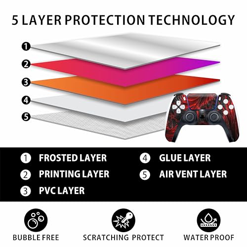 Skin PS5 Blood Hell compatible avec consoles Standard et Digital - 3