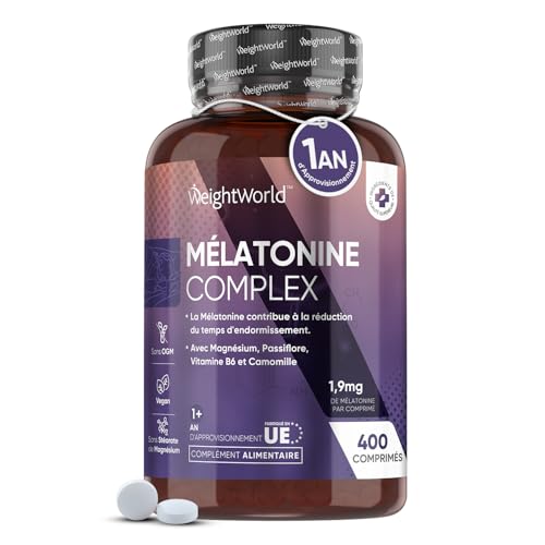 Comprimés vegan Mélatonine 1,9 mg 400 pcs