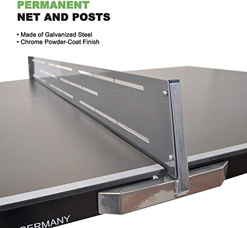 Kettler Eden Weatherproof Stationary Outdoor Table Tennis Table With Galvanized Steel Legs And Permanent Net And Post System #TOP2