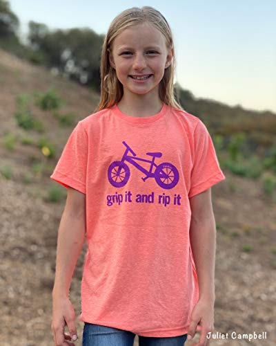 ZippyRooz Kids Fat Tire BMX Bike Tee Shirt Grip It and Rip It! for Youth Boys & Girls2