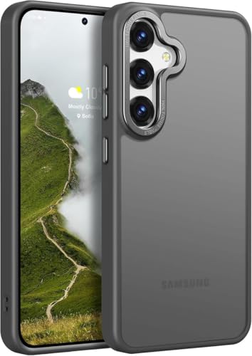Image of DIZORO Polycarbonate Matte Case for Samsung S25 Plus 5G Translucent Frosted Hard Back Phone Case Anti-Fingerprint Anti-Slip Shockproof Protective Case Cover for Samsung Galaxy S25 Plus 5G Grey