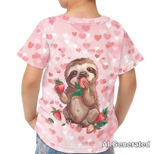 Image of Xhuibop Kids T Shirts for Boys Size 3-16 Girls Short Sleeve Sportswear Active Tops