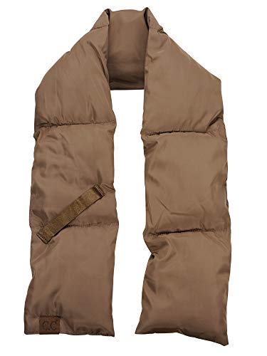 C.C Unisex Soft Slim Warm Insulating Quilted Puffer Scarf Neckwarmer2