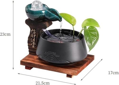 Mini fuente de agua relajante de interior y cascada led 2