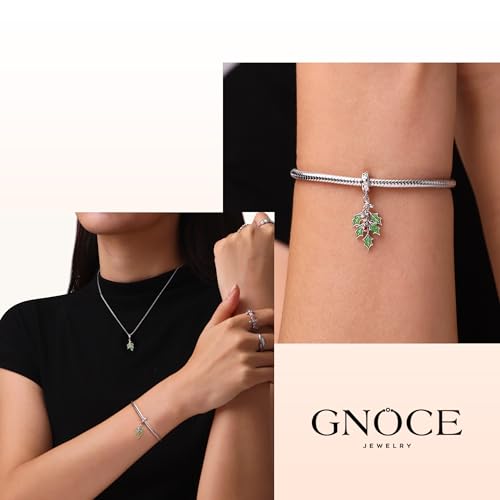 Image of GNOCE Christmas Charm Silver Plated & Sterling Silver Bracelet Gift