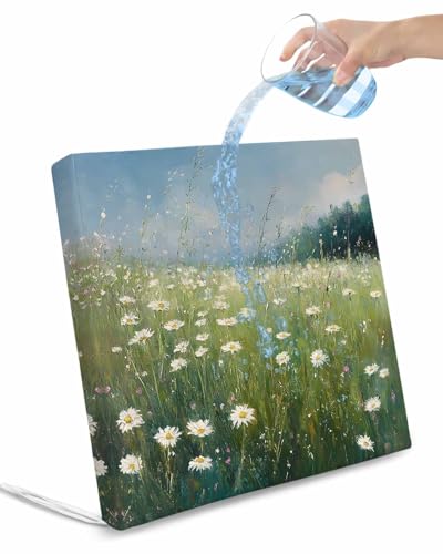 Spring Floral Outdoor Cushion Chair Cover Set of 4 - Waterproof Couch Seat Covers, Whit Green Botanical Modern Oil Painting Patio Furniture Protector Cushions Slipcovers for Sofa/RV, 20