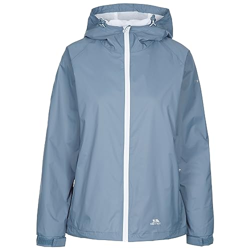 Image of Trespass Womens Rain Jacket Tayah II - Waterproof Shell, Contrast Mesh Lining, Adjustable Hood, 2 Zip Pockets, Elasticated Cuffs, Hem Drawcord, Contrast Zip, Storm Flap