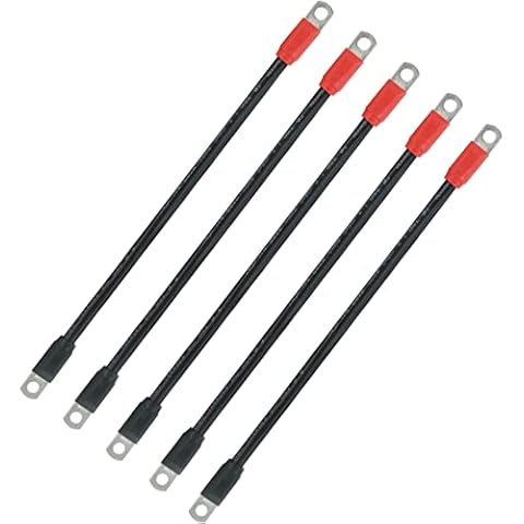 Glyantyu （4 Gauge UL） Golf Cart Battery Cable Kit for Club Car DS 1995-Up 48 Volt (Set of 5) Cover