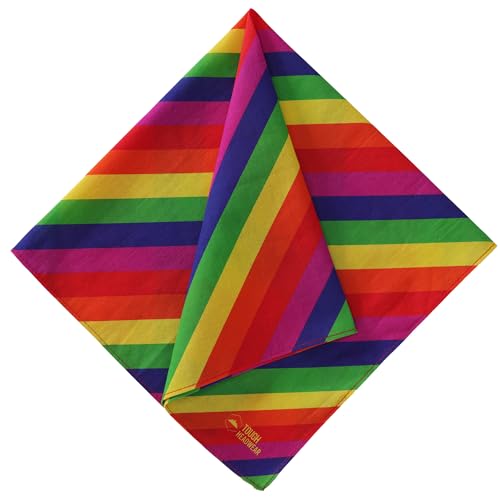 Tough Headwear Large Bandana Headband - Handkerchief Bandanas for Men & Women - Cowboy Scarf & Durag Pack.
