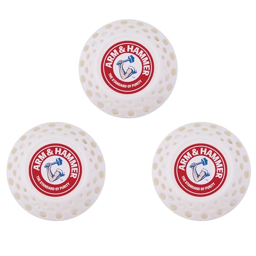 Image of Arm & Hammer OdorBusterz Odor Eliminator Balls, White Linen, 3 Count - Baking Soda Odor Control for Closets, Drawers, Hampers & Small Spaces