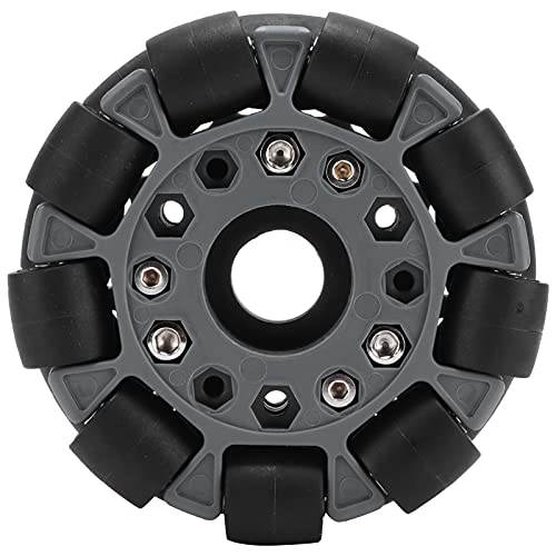Roue Omni 100 mm double rangée avec roulement fluide pour robotique mobile