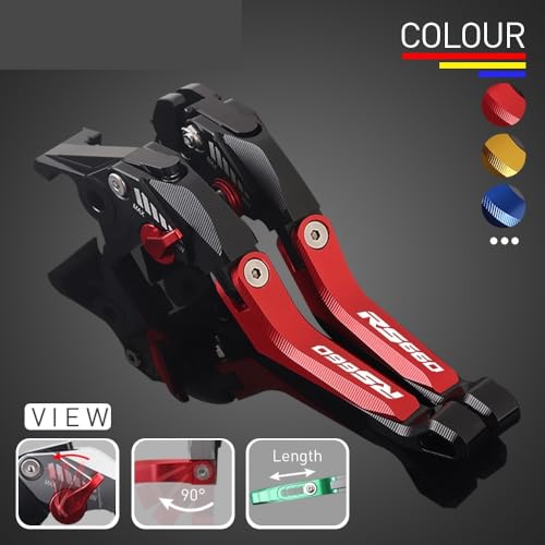 Leviers frein embrayage réglables moto pour RS660 commande de précision - 3