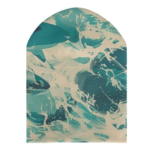 Camo Hammerhead SharksChildren's Warm Knitted Hat, Suitable for All Seasons and Daily Wear3