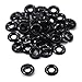 HolsterSmith Finishing Washers - #8 - (0.530 Dia.) - Metal - Countersunk - Round Top - for Holster Making, Home Improvement, Hobby - USA Design - (Black) - (50 Pack)