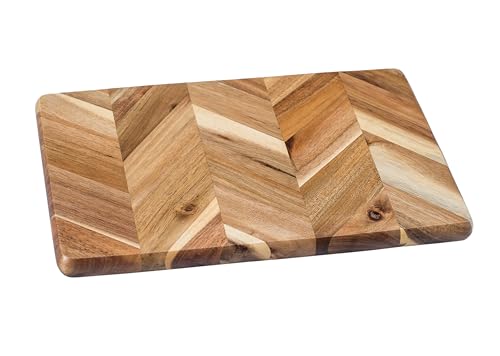 Tabla de cortar y servir Lipper International Acacia Herringbone miniatura 1