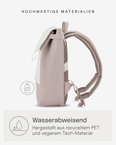 Kapten & Son Rucksack Fyn Muted Clay 13 L | Rucksack Damen & Herren Beige Rosa | Tagesrucksack mit 14" Laptopfach | Backpack ideal für Uni, City, Arbeit, Reisen – Bild 6