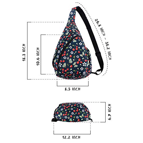 Sling-Bag-Backpack-Shoulder-Crossbody-Backpack-for-Women-Men-Multipurpose-Rope-Bag-Casual-Daypack-for-Outdoor-Travel-Hiking-Cycling-cherry-and-butterfly