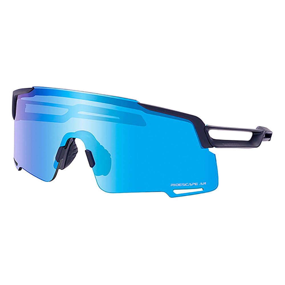 Lunettes de cyclisme Shimano EQNX5AR avec protection anti-UV et monture Matte Black légère
