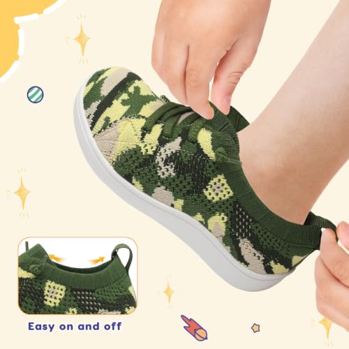 Image of LeIsfIt Toddler Shoes Girls Boys Wide Shoes Kids Zero Drop Minimalist Sneakers Barefoot Slip on Tennis Sneakers