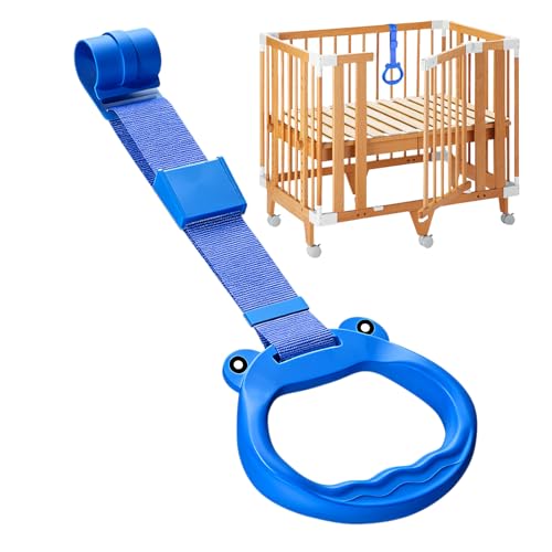 Anillos de dominadas para corralitos, herramienta de asistencia para cuna, agarre ergonómico para barandillas y puertas, ayuda de práctica de equilibrio, soporte de sala de juegos, ayuda para el