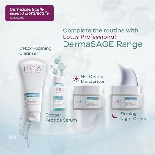 Image of Lotus Professional DermaSAGE Phyto Ceramide Detox Foaming Cleanser for Clear & Hydrated Skin | All Skin Types | 100g