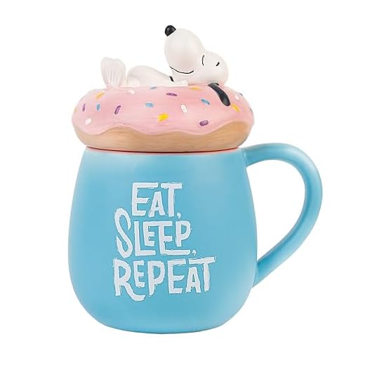 Grupo Erik Taza Snoopy 3D - Taza con tapa - Tazas grande desayuno 500 ml - Tazas desayuno bonitas | Taza XL - Taza cerámica, Tazas originales para regalar