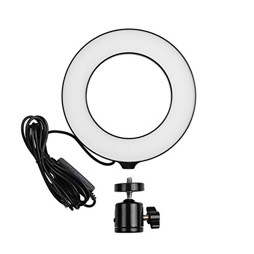 Sangmei 16cm / 6inch Mini LED Ring Light Fill-in Lamp Alimentado por USB 3 modos de iluminação 11 ní