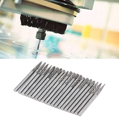 Set de 20 fresas de carburo de tungsteno con mango 1/8 pulg miniatura 4