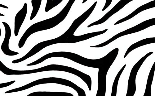 Alkor Stick Back Plastic Self Adhesive Wallpaper Vinyl Film for Furniture, Wall (45 Cm X4 M_19.46 Sqft_Zebra Skin) 280-3224