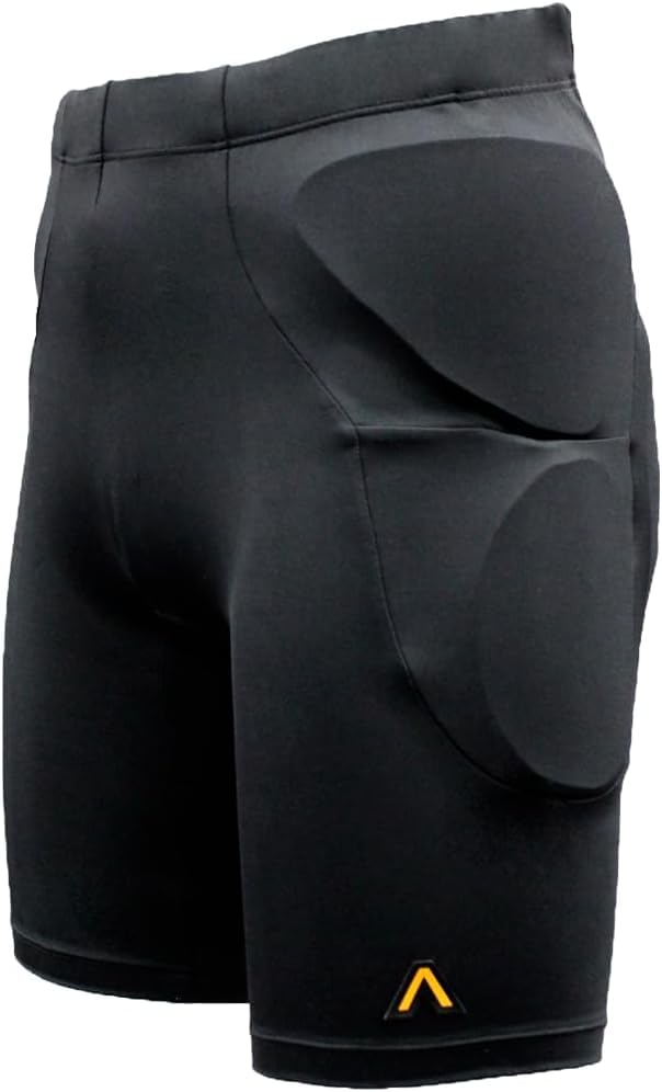 Aegis Defender Protective Padded Shorts for Snowboard, Skate, Ski, and Bike, 3D Protection for Hip, Butt, Thigh and Tailbone Featuring D3O (XX-Large) Black