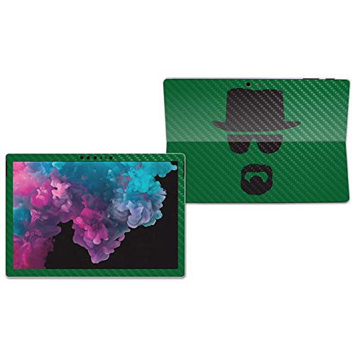 Image of MightySkins Carbon Fiber Skin for Microsoft Surface Pro 6 - Breaking Badass | Protective, Durable Textured Carbon Fiber Finish | Easy to Apply, Remove, and Change Styles | Made in The USA