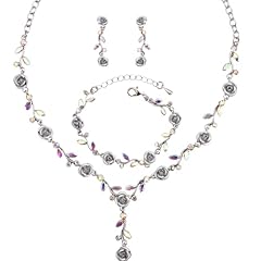 AB Crystal-Platinum Plated