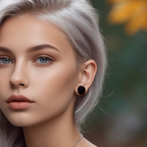 14pcs/10pcs Glass Ear Gauge Stretching Kit - Flat Design Dead Stretching Plugs, 14g-00g, Comfy Short Tapers Expanders with Rubber Rings (4 Color Variants)3