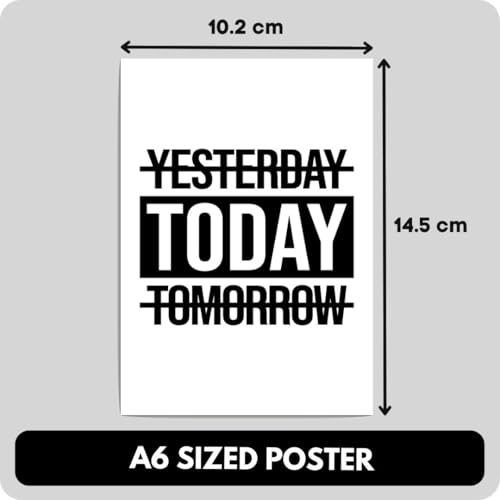 Image of auraposter Motivational Poster Inspirational Posters (Set of 40) (15 x10 cm) for Room Wall Decoration of Bedroom, Office, Living room, Dorm room - Glue Dots Included