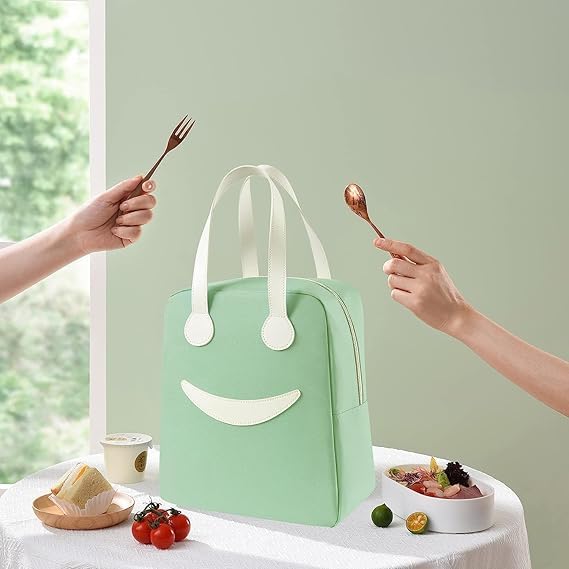 Image of Insulated Waterproof Lunch Bag for Office Women Men Tiffin Box Bag Thermal Reusable Lunch Bag for School and Travel