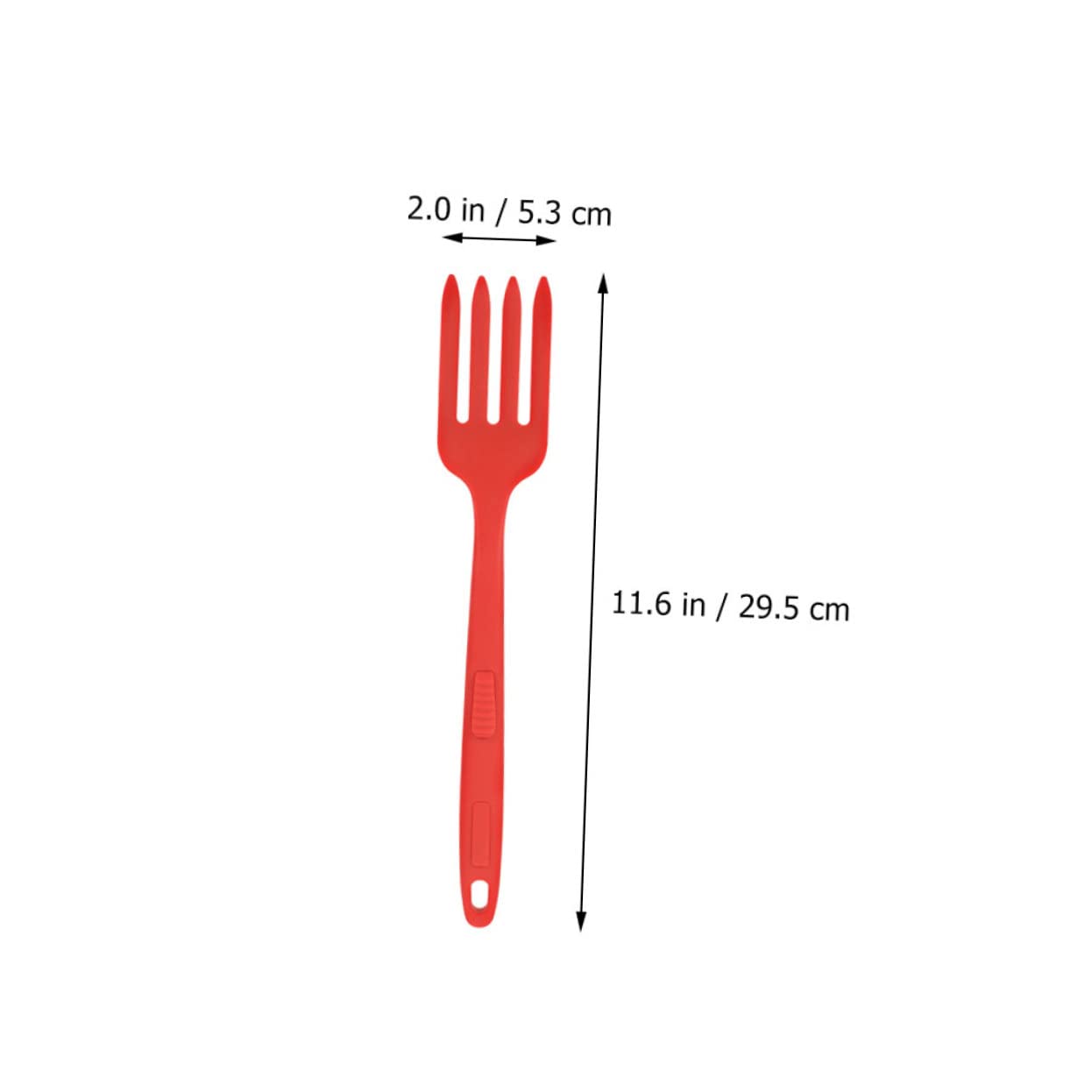 KICHOUSE 2pcs Salad Forks Silicone Dinner Forks Kitchen Food Forks Portable Salad Pasta Forks Reusable Safe for Daily Use