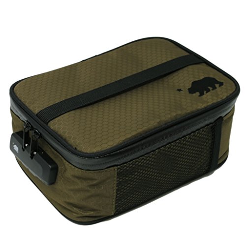 Cali Crusher 100% Smell Proof Soft Case w/Combo Lock (9in x 7in x 3.5in) (Olive Green)